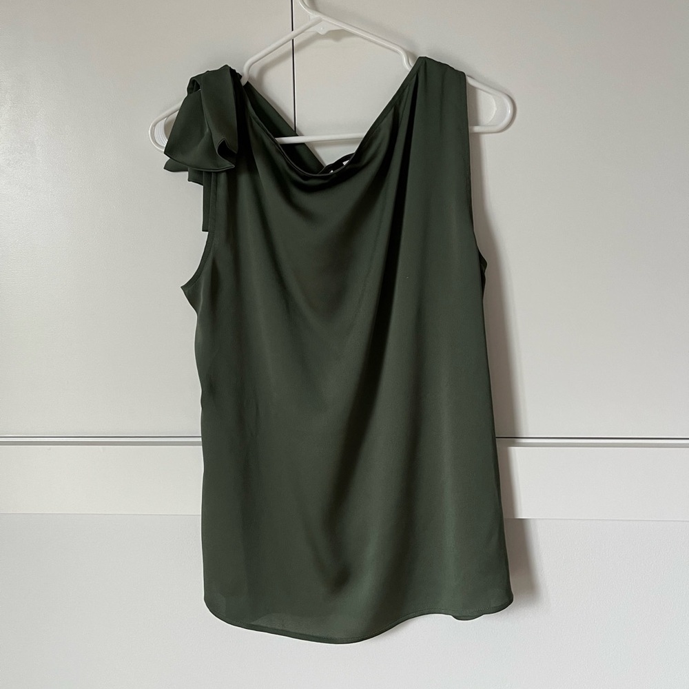 Banana Republic Olive Green Drape Top